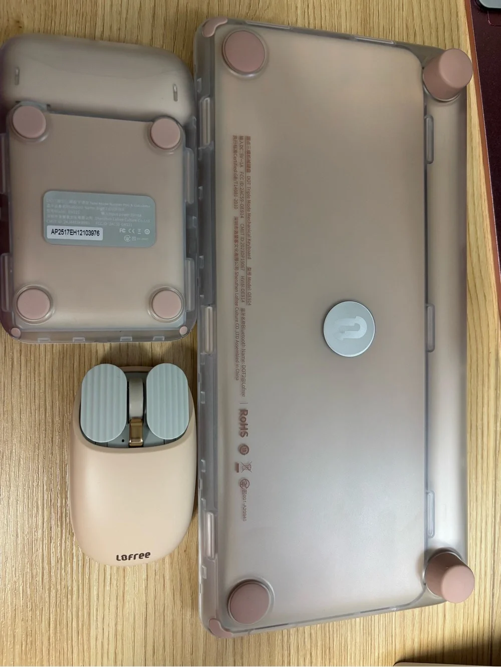 Lofree Foundation Wireless Keyboard, Mouse & Numeric Keypad Set